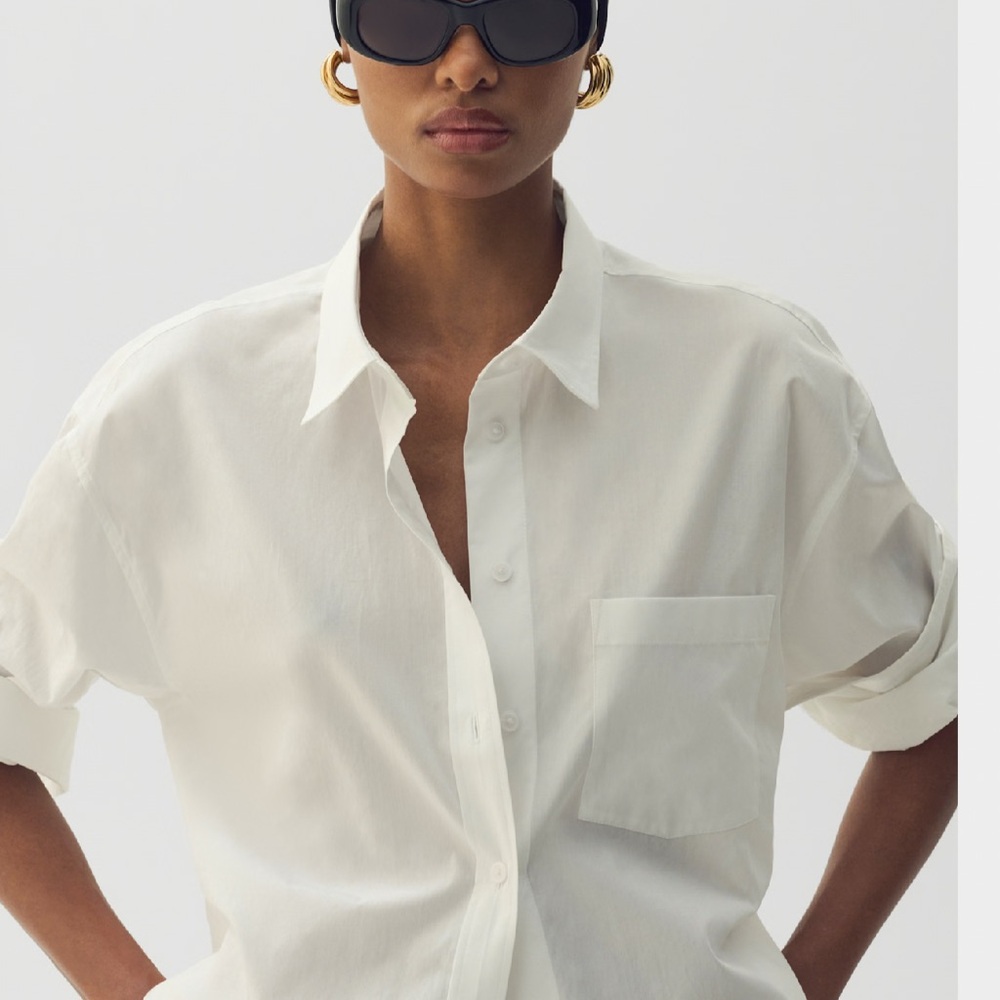 Babaton white shirt size 1